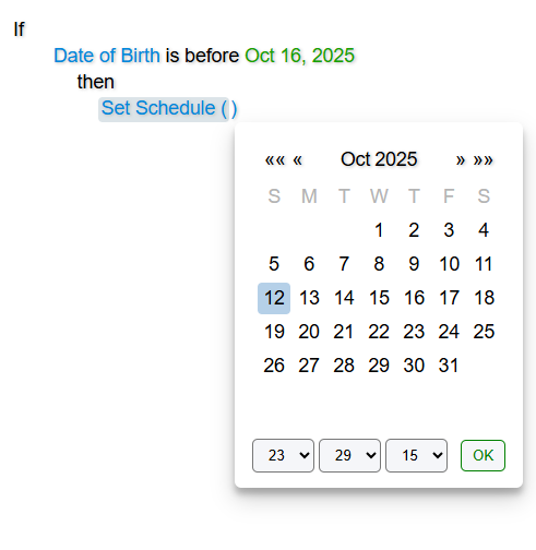 Date picker