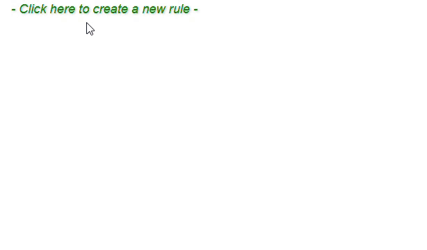 Code Effects Rules Editor